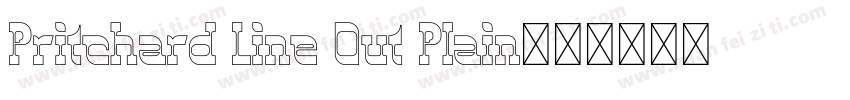 Pritchard Line Out Plain字体转换